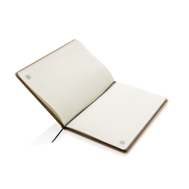 Carnet personnalisé en kraft A5 Tranche colorée 