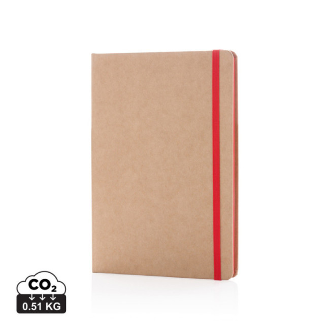 Carnet personnalisé en kraft A5 Tranche colorée 