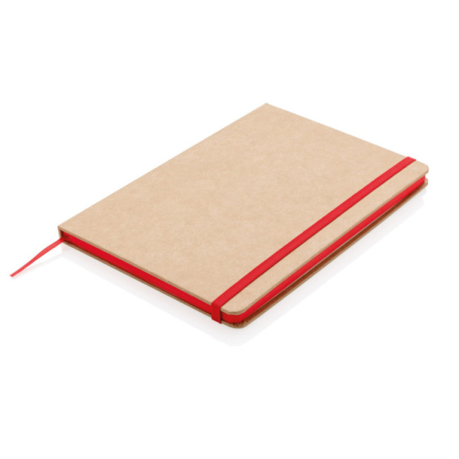 Carnet personnalisé en kraft A5 Tranche colorée 