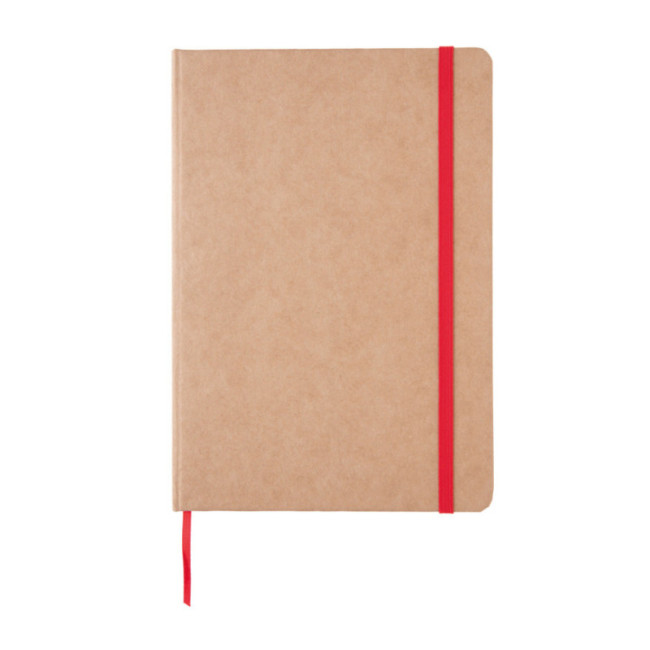 Carnet personnalisé en kraft A5 Tranche colorée 