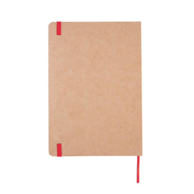 Carnet personnalisé en kraft A5 Tranche colorée 