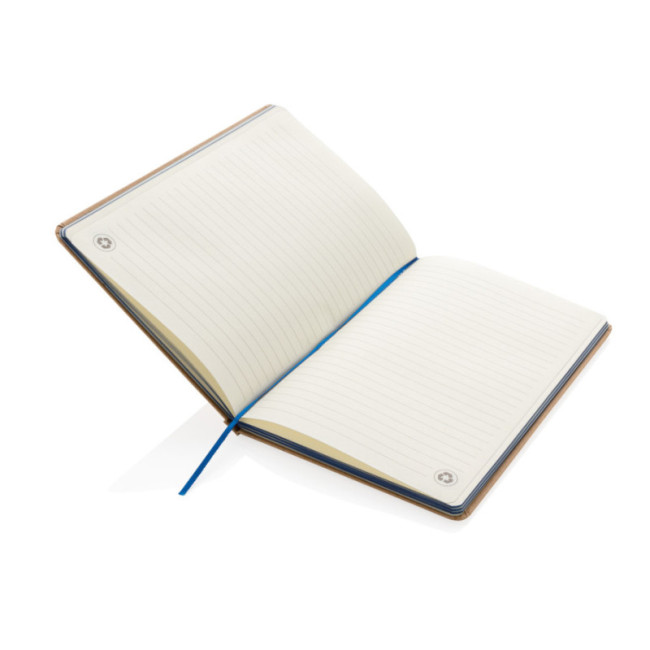 Carnet personnalisé en kraft A5 Tranche colorée 