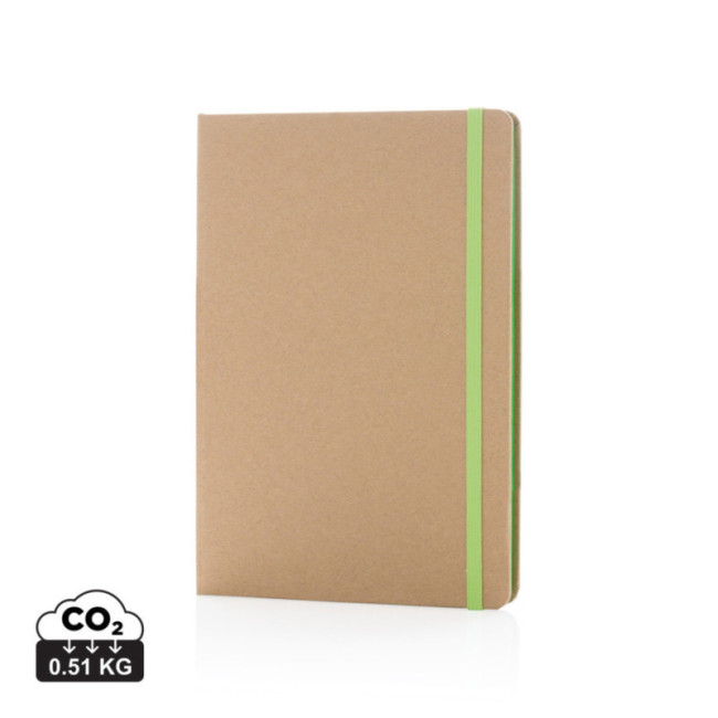 Carnet personnalisé en kraft A5 Tranche colorée 
