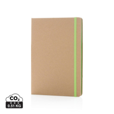 Carnet personnalisé en kraft A5 Tranche colorée 
