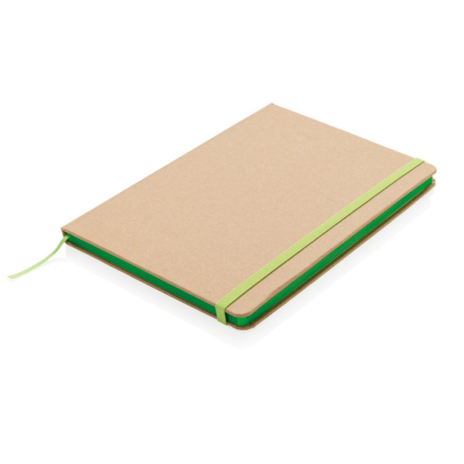 Carnet personnalisé en kraft A5 Tranche colorée 