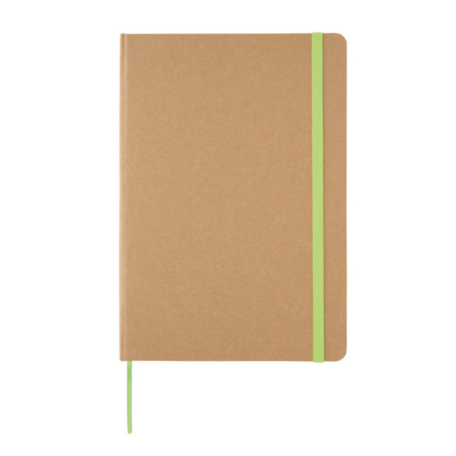 Carnet personnalisé en kraft A5 Tranche colorée 