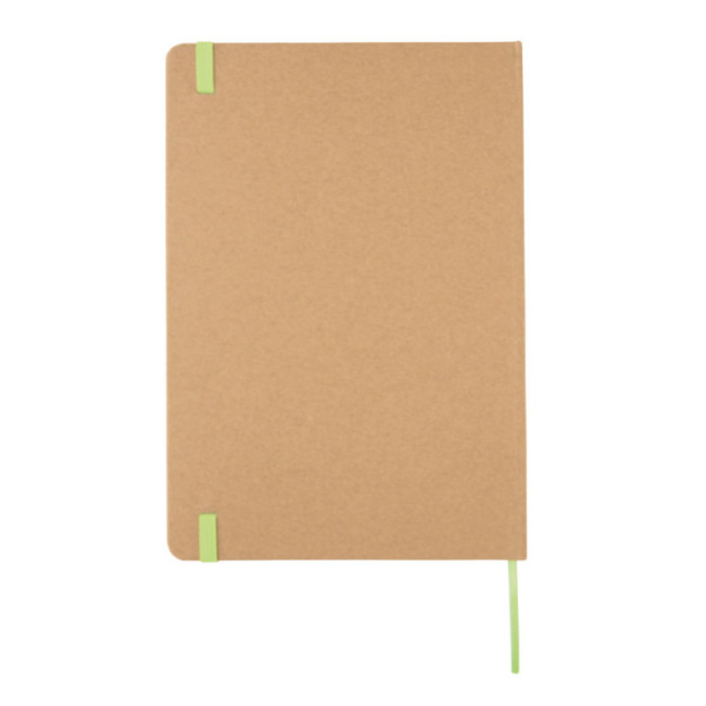 Carnet personnalisé en kraft A5 Tranche colorée 