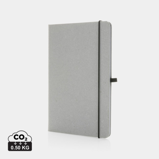 Carnet personnalisé A5 à couverture rigide en cuir recyclé 