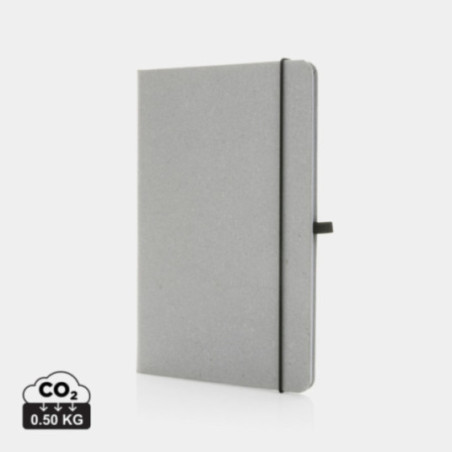 Carnet personnalisé A5 à couverture rigide en cuir recyclé 