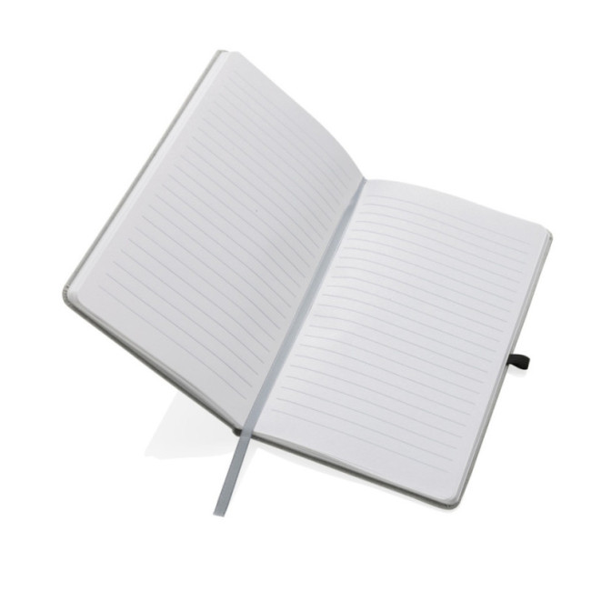 Carnet personnalisé A5 à couverture rigide en cuir recyclé 