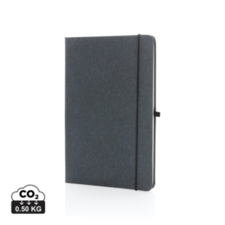 Carnet personnalisé A5 à couverture rigide en cuir recyclé 