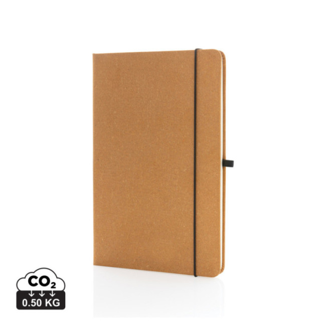Carnet personnalisé A5 à couverture rigide en cuir recyclé 