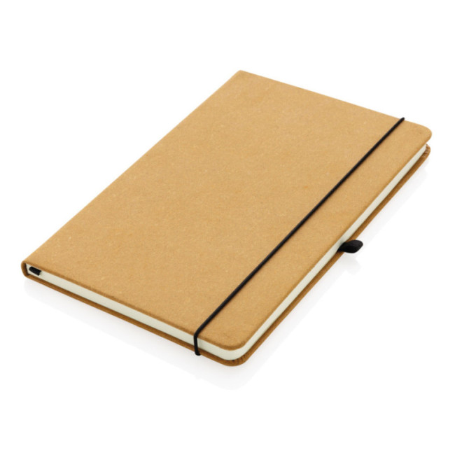 Carnet personnalisé A5 à couverture rigide en cuir recyclé 