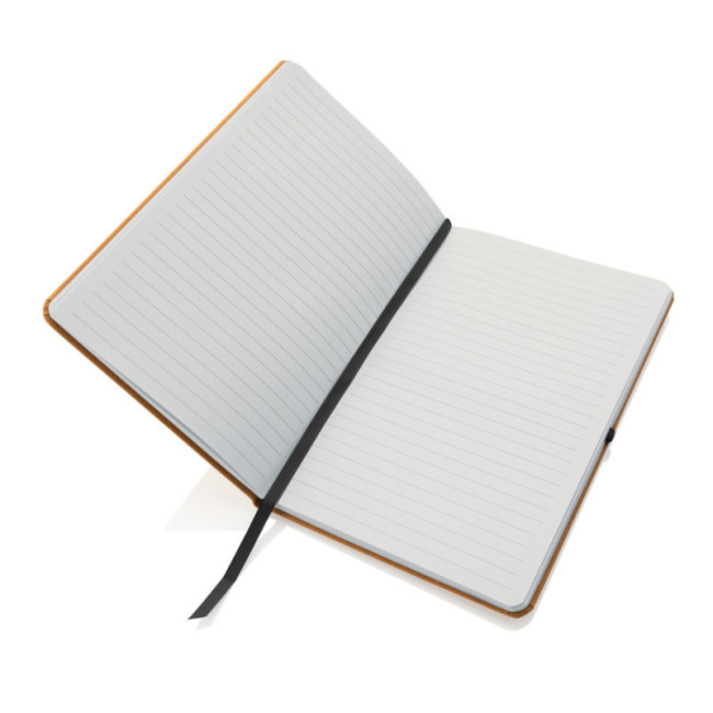 Carnet personnalisé A5 à couverture rigide en cuir recyclé 