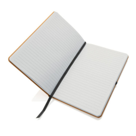 Carnet personnalisé A5 à couverture rigide en cuir recyclé 