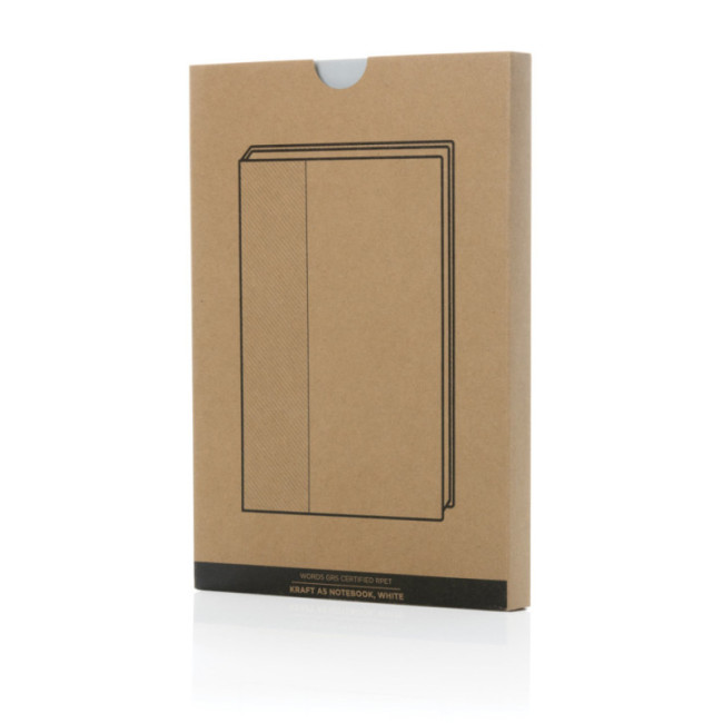 Carnet personnalisé A5 en Kraft et rPET Words 