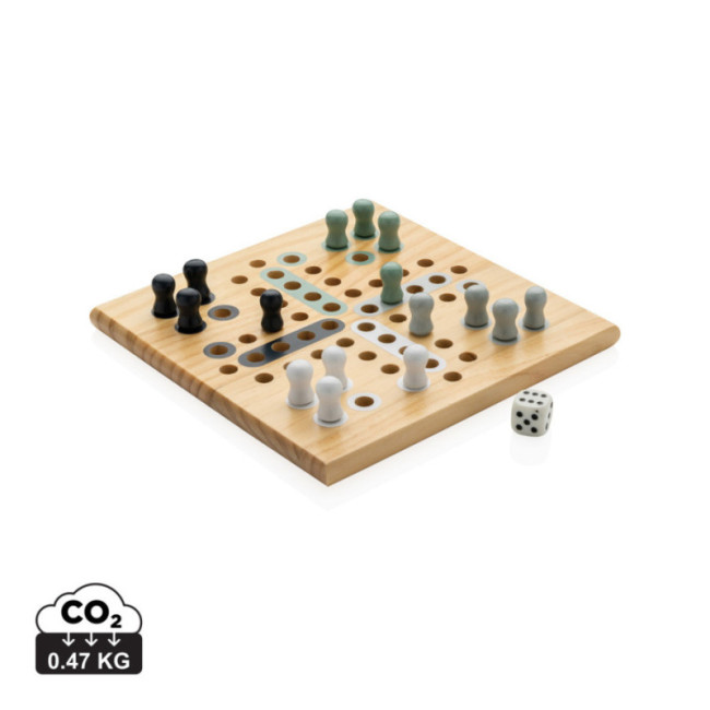 Jeu de ludo personnalisé en bois Claire 