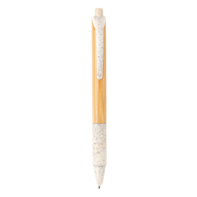 Stylo personnalisé en bambou et fibre de paille 