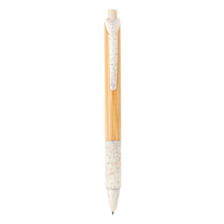 Stylo personnalisé en bambou et fibre de paille 