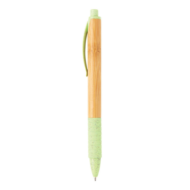 Stylo personnalisé en bambou et fibre de paille 