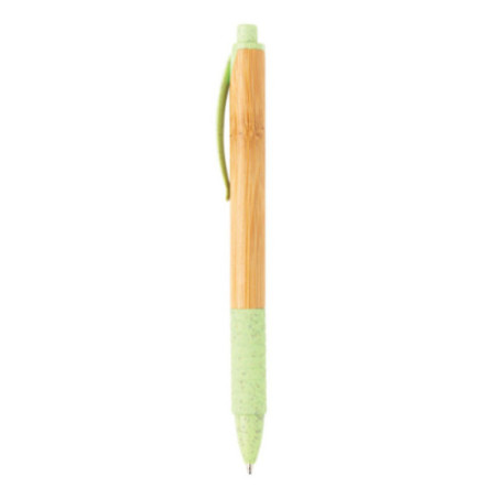 Stylo personnalisé en bambou et fibre de paille 