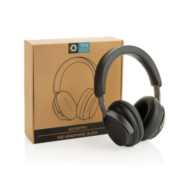 Casque ANC personnalisé en plastique recyclé RCS Soundpro 
