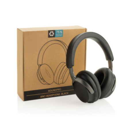 Casque ANC personnalisé en plastique recyclé RCS Soundpro 