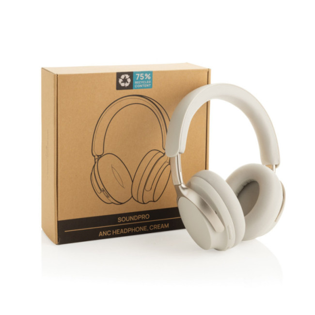 Casque ANC personnalisé en plastique recyclé RCS Soundpro 