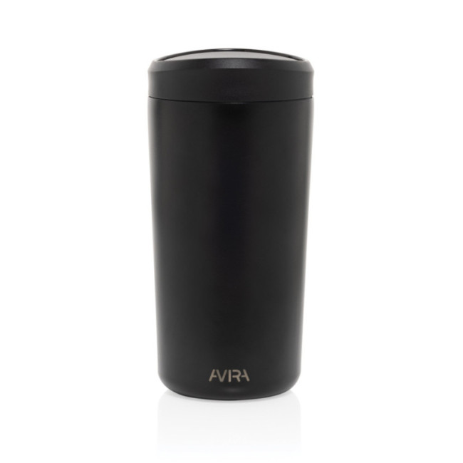 Mug de voyage personnalisé en acier recyclé Avira Alix 400ml 