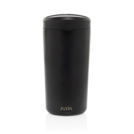 Mug de voyage personnalisé en acier recyclé Avira Alix 400ml 