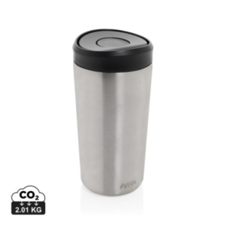 Mug de voyage personnalisé en acier recyclé Avira Alix 400ml 