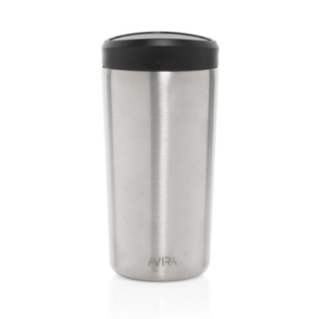 Mug de voyage personnalisé en acier recyclé Avira Alix 400ml 