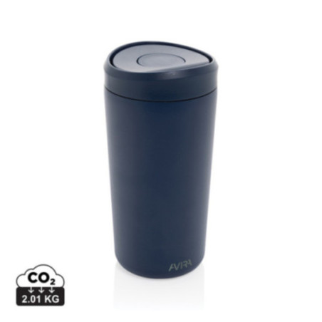 Mug de voyage personnalisé en acier recyclé Avira Alix 400ml 