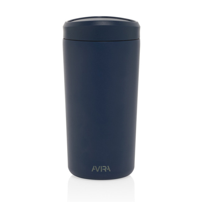 Mug de voyage personnalisé en acier recyclé Avira Alix 400ml 
