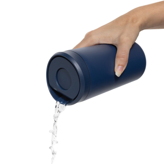 Mug de voyage personnalisé en acier recyclé Avira Alix 400ml 