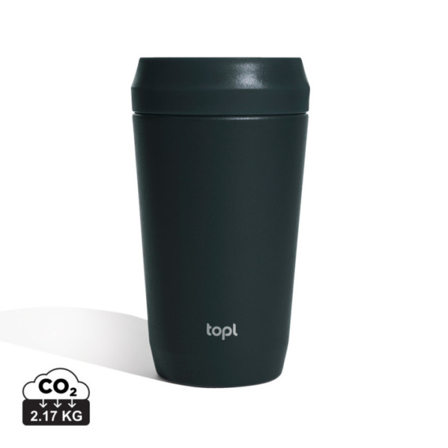 Mug de voyage personnalisable en acier recyclé Topl 354 ml 