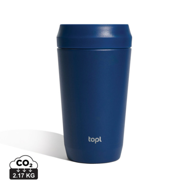 Mug de voyage personnalisable en acier recyclé Topl 354 ml 