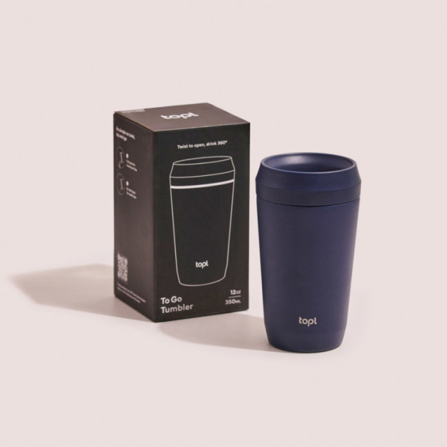 Mug de voyage personnalisable en acier recyclé Topl 354 ml 