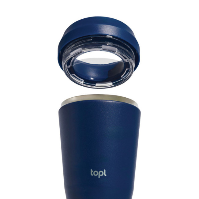 Mug de voyage personnalisable en acier recyclé Topl 354 ml 