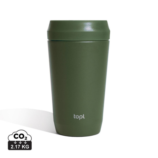 Mug de voyage personnalisable en acier recyclé Topl 354 ml 