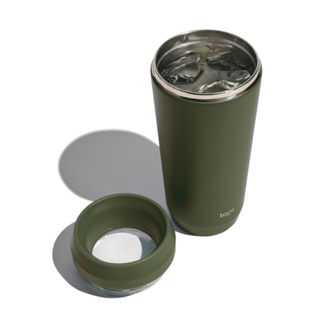 Mug de voyage personnalisable en acier recyclé Topl 354 ml 