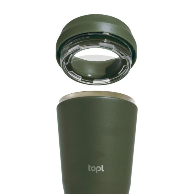 Mug de voyage personnalisable en acier recyclé Topl 354 ml 