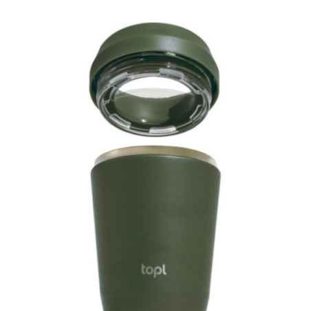 Mug de voyage personnalisable en acier recyclé Topl 354 ml 