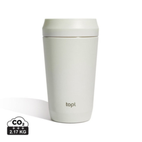 Mug de voyage personnalisable en acier recyclé Topl 354 ml 