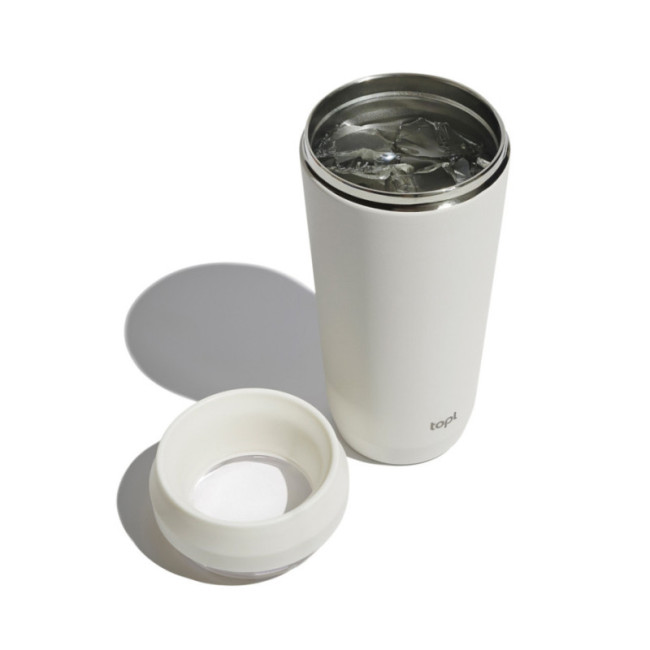 Mug de voyage personnalisable en acier recyclé Topl 354 ml 