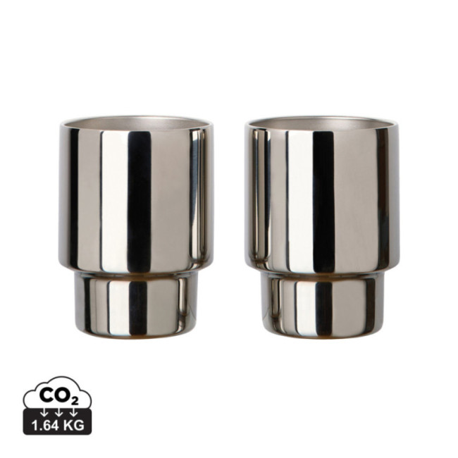 Set de 2 tasses double paroi VINGA Nagano 160 ml 