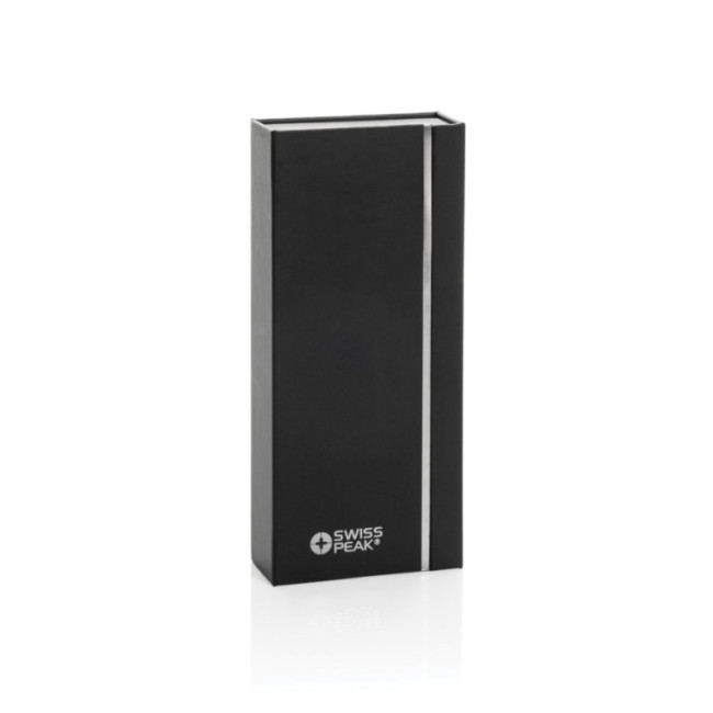 Coffret de stylos en acier recyclé Swiss Peak OSLO 