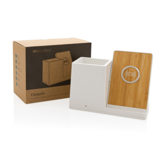 Chargeur personnalisé 10W avec porte-stylo Ontario 