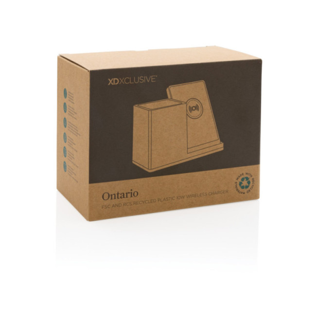 Chargeur personnalisé 10W avec porte-stylo Ontario 
