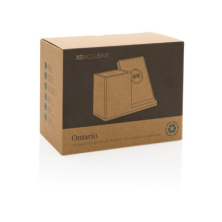 Chargeur personnalisé 10W avec porte-stylo Ontario 